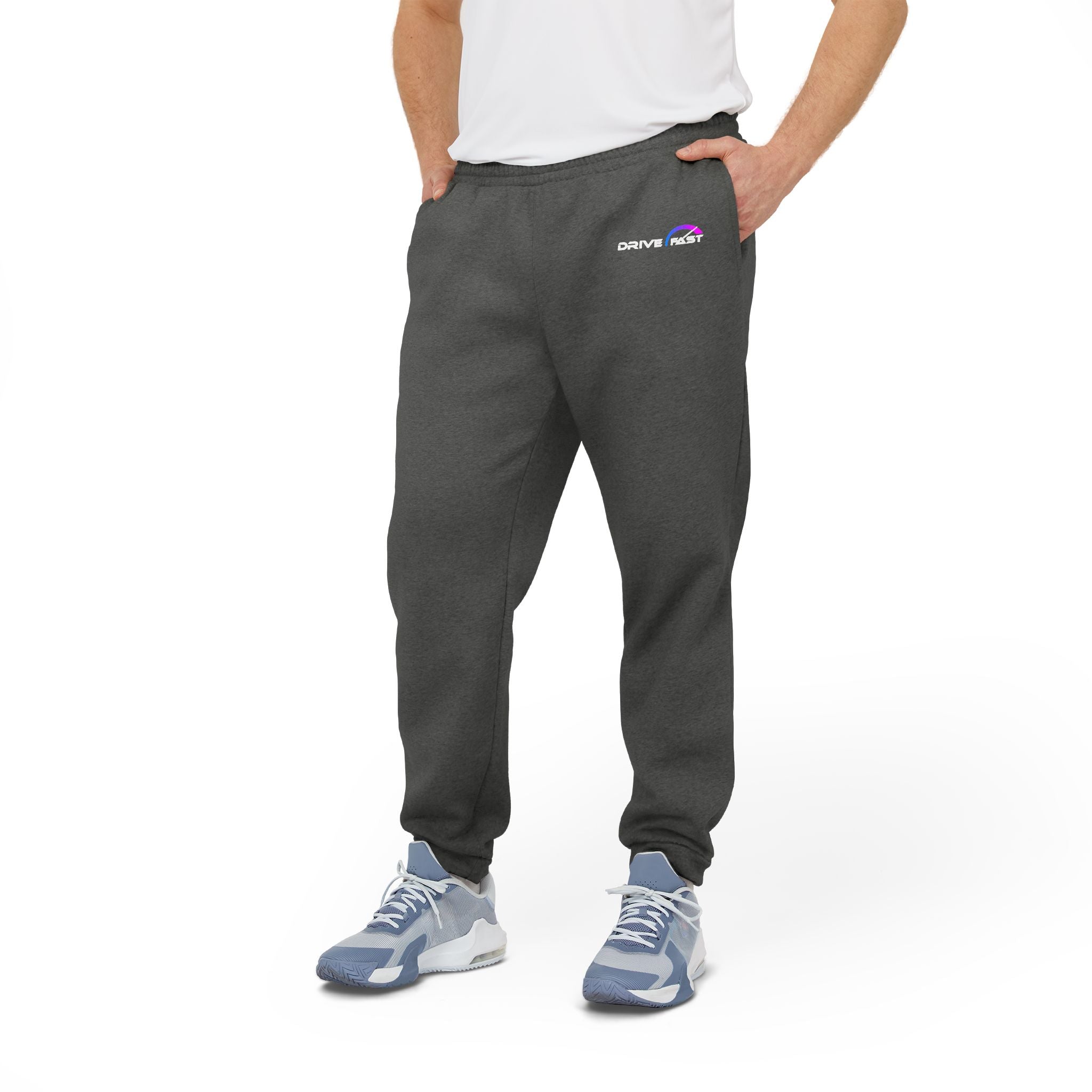 Drive Fast Customized Unisex Adidas Fleece Joggers