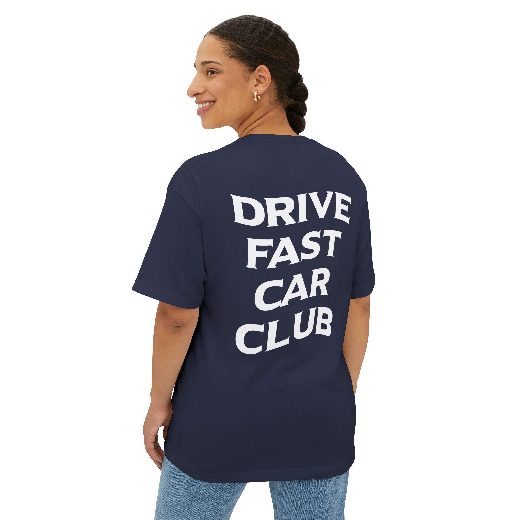 Drive Fast Club Oversized Boxy Tee