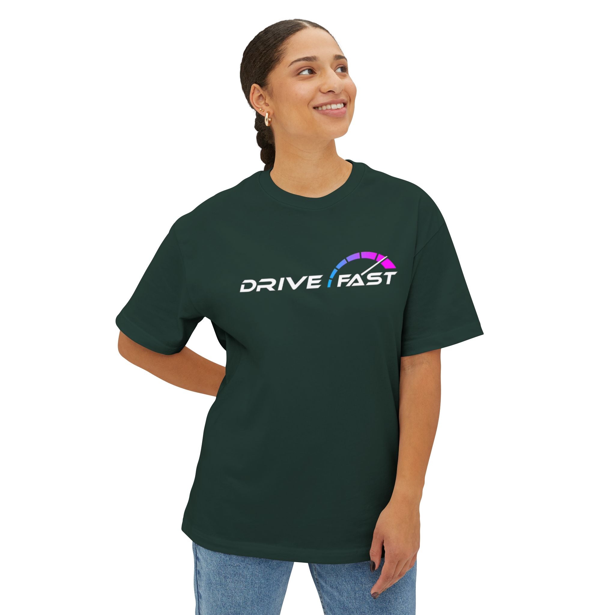 Drive Fast Club Oversized Boxy Tee