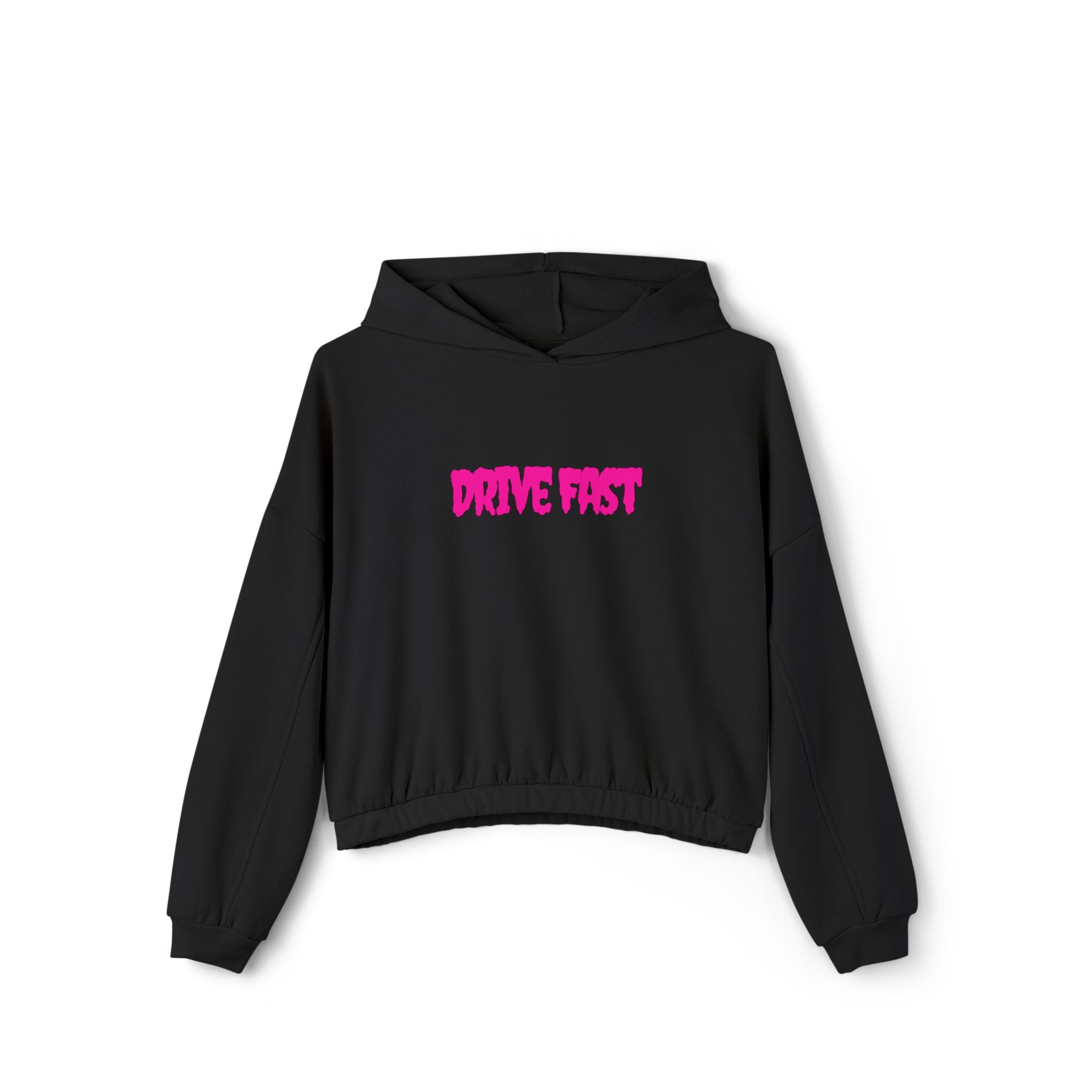 Drive Fast Neon | Women's Cinched Bottom Hoodie