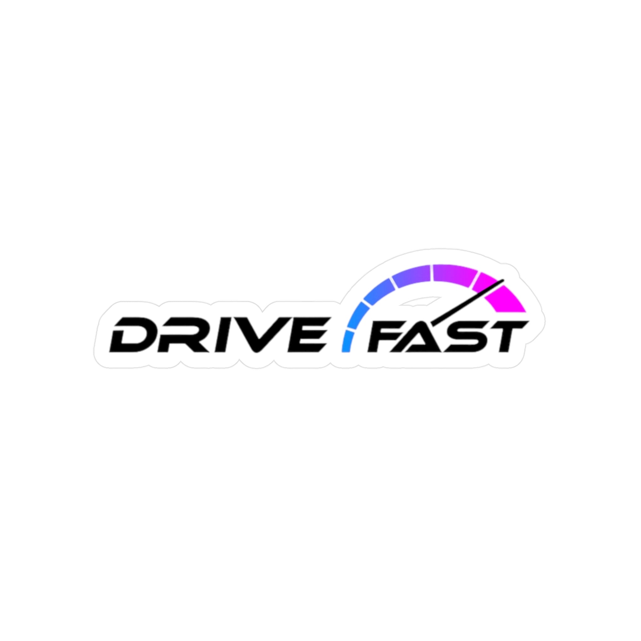 Drive Fast Vinyl Decals | 4 inch