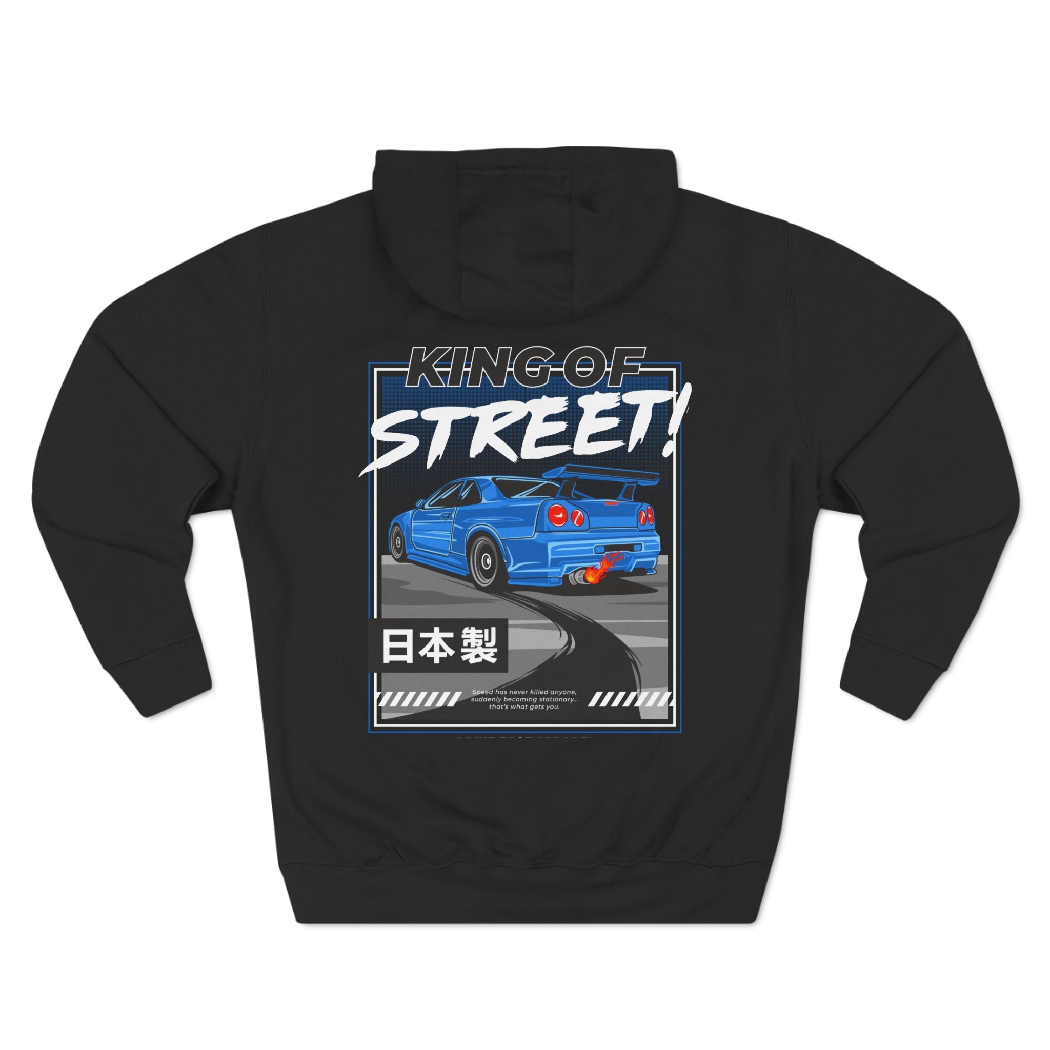 Bayside Blue Skyline R34 GT-R Hoodie