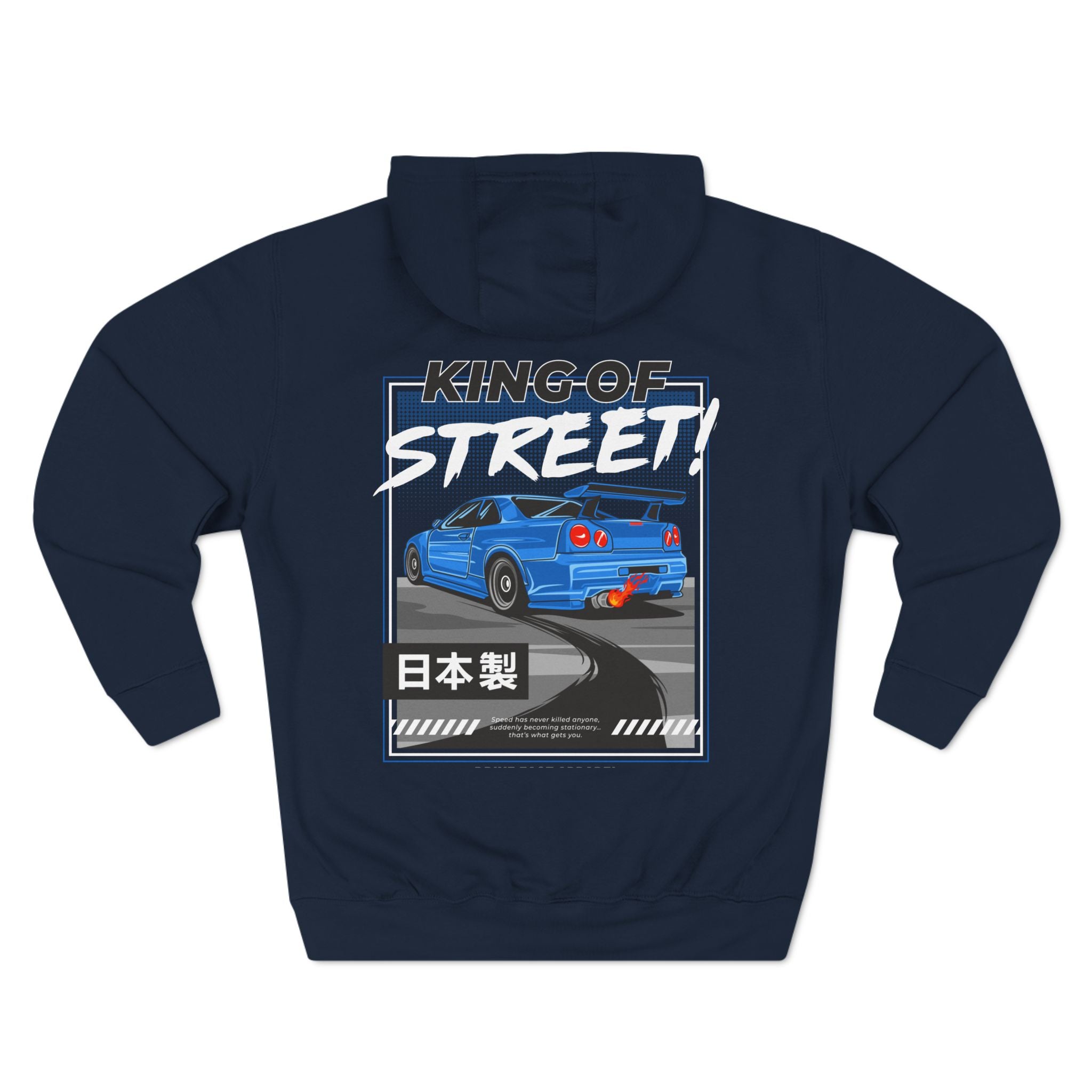 Bayside Blue Skyline R34 GT-R Hoodie